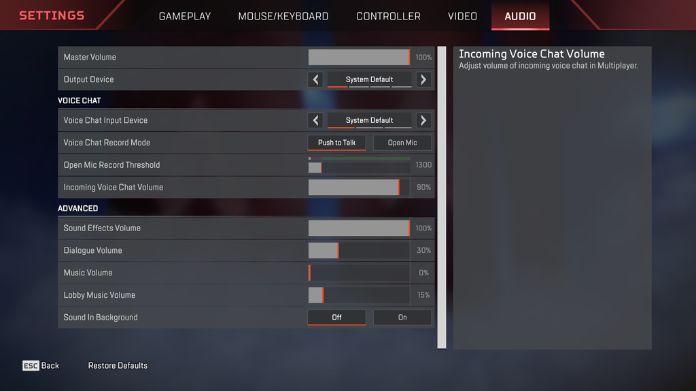 mouse settings for apex legends